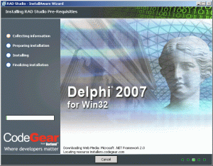 Gbr 1 Instalasi Delphi 2007 for Win32.
